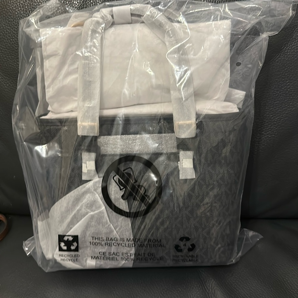 MK Extra-Small Logo Top-Zip Tote Bag